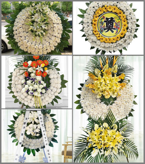 安徽阜阳市临泉县谭棚镇谭棚村花圈速递